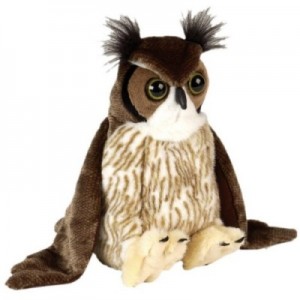 Owl Plush | Cuddlekins Great Horned Owl 12"