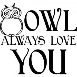 Owl Decoration - Owl Always Love You Decal Sticker