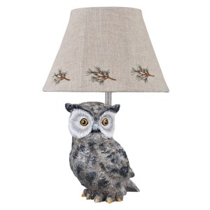 A Homestead Shoppe Pine Owl Accent Lamp