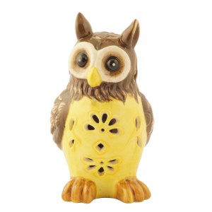 Lovely Ceramic Owl Solar Light