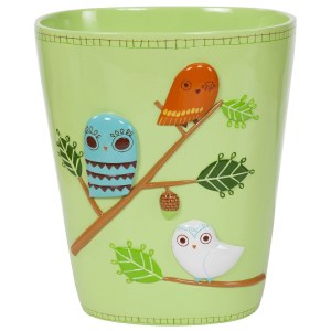Give A Hoot Ceramic Owl Waste Basket