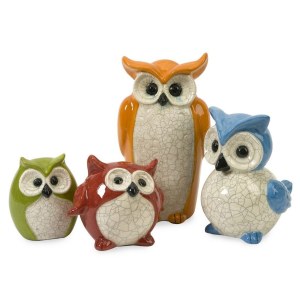 IMAX Enchanted Owls Figurine Set of 4