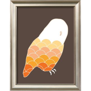 Orange Owl Art Print