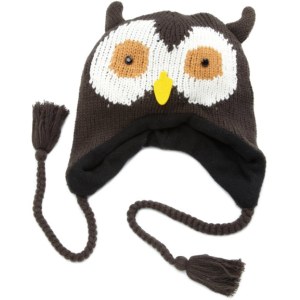 Women's Animal Face Owl Knit Hat