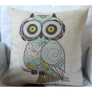 Decorative Throw Owl Pillow Case Cushion Cover