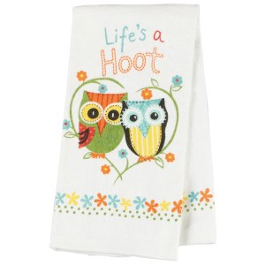 Life's a Hoot Owl Kitchen Terry Towel