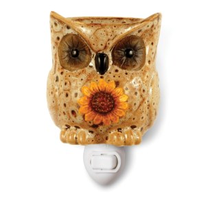 Plug-in Ceramic Stoneware Tart Owl Candle Warmer