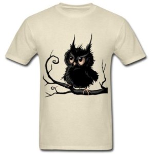 Stylish Grumpy Fogy Owl T-Shirt