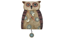 Big Hoot Owl Pendulum Clock