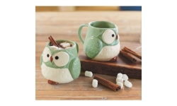 Ceramic Owl Mugs (set of 2)