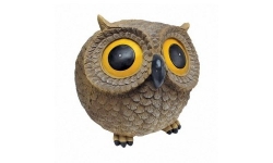Puffy the Roly Poly Garden Owl Statue