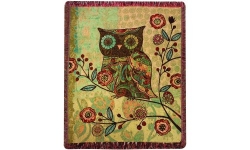Milo Collection Owl Tapestry Throw