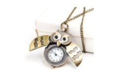 Owl Locket Watch With Flappy Wings