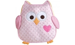 Dena Happi Tree Owl Plush Pillow, Pink