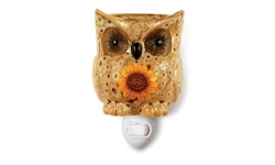 Plug-in Ceramic Stoneware Tart Owl Candle Warmer