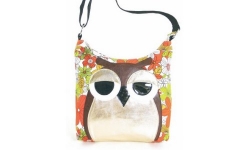 Sleepyville Owl Canvas Cross body Bag