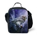 Amzbeauty Owl Lunch Bag for Kids insulated freezable thermos Square Lunch Box