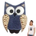 Artem Owl Applique Patches Sew On Patches Sequins Embroidered Sticker Patches for Decoration T-Shirt Jacket Backpack