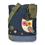 Chala Patch Cross-Body Women Handbag, Canvas Messenger Bag – Owl Denim
