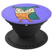 Cute I Love Owls Purple Swirls Gift – PopSockets Grip and Stand for Phones and Tablets