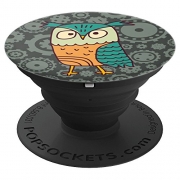 Cute I Love Owls Steampunk Gears – PopSockets Grip and Stand for Phones and Tablets