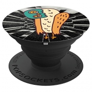 Cute Owl Head Tilt Dancing a Hoot Gift Idea – PopSockets Grip and Stand for Phones and Tablets