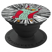 Cute Owl WTF Head Tilt Warp Meme Gift Idea – PopSockets Grip and Stand for Phones and Tablets