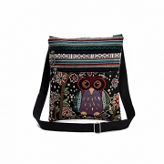 Embroidered Owl Tote Bags,Clearance! AgrinTol Women Shoulder Bag Handbags Postman Package (D)