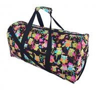 Fashion Travel Cheer Gym Duffle Bag 21″ (Black Owl-2)