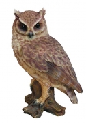 Hi-Line Gift Ltd Screech Owl on Stump, 675″
