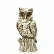 Hosley 10″ High Incense Cone Smoking Owl Holder Outdoor Garden Patio Statue. Ideal Use in Yard, or for Aromatherapy, Zen, Spa, Vastu, Reiki, and Meditation Setting. O9