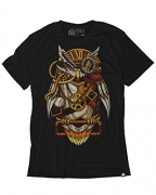 INTO THE AM Clockwork Owl Men’s Graphic Tee Shirt (Large)