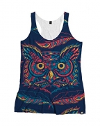 Into The AM Owl Hoot Women’s Premium All Over Print Tank Top (Large)