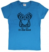 It’s Owl Good Ladies T-Shirt (2X-Large, Sapphire)