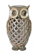 Moonrays 91581 Solar Powered Brown Owl with White LED Light