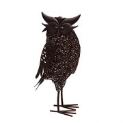 Oakland Living AZ650259-OWL-HB Owl Animal Solar Light Statue, Hammer Tone Bronze