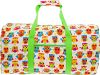 SilverHooks Womens 22″ Duffle Carry On Travel Bag (Owl w/Green Trim)