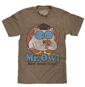Tee Luv Mr. Owl How Many Licks? Licensed T-Shirt-Large