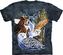 The Mountain Find 11 Owls Tee Shirt Adult 3X-Large