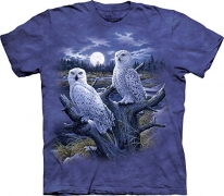 The Mountain Men’s Snowy Owls T-Shirt, Blue/Purple, Large