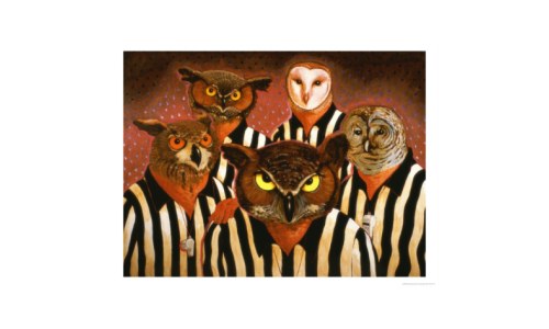 The Officials, Giclee Owl Print