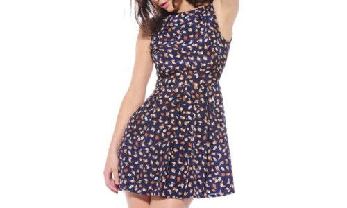 AX Paris Womens Owl Dress Owl Printed Skater Dress