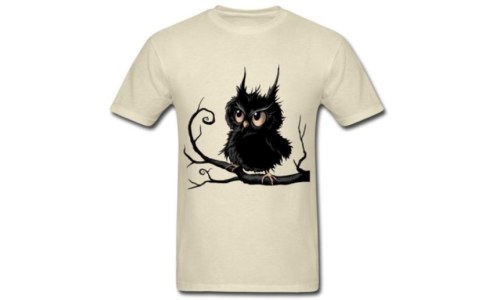 Stylish Grumpy Fogy Owl T-Shirt