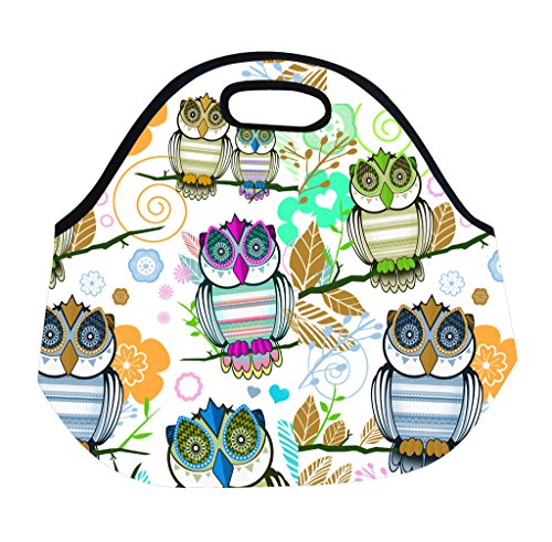 Funny Guy Mugs Owl Insulated Neoprene Lunch Bag – Gourmet Lunch Tote