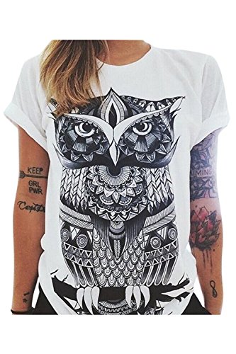 Haircloud Women’s Loose Short Sleeve Graphic Print Tee Shirt Tops