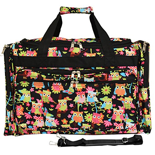 World Traveler 22 Inch Duffle Bag, Multi Owl, One Size