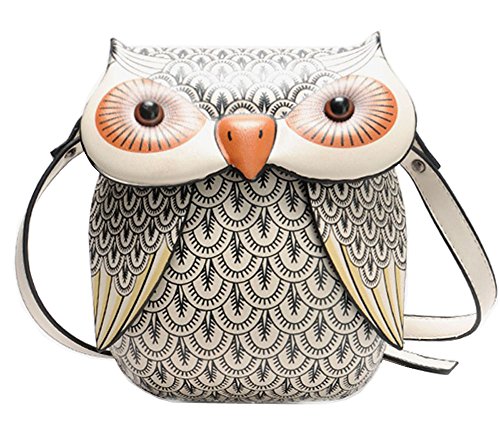 Fashion Characteristic Owl Design Mini PU Shoulder Bag Cross-Body Bag